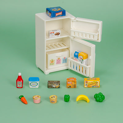 Mini Model Kitchen White Refrigerator Accessories