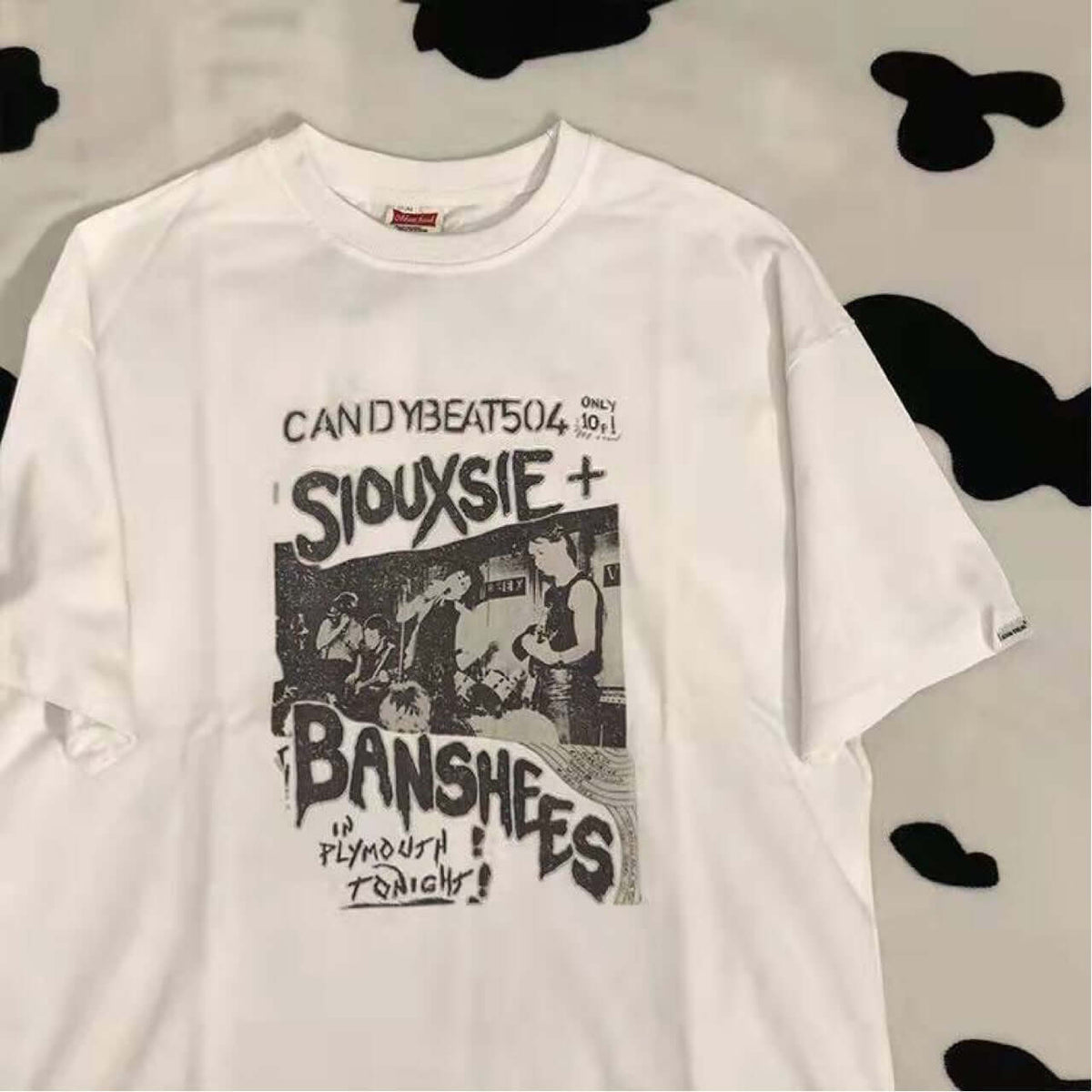 Camiseta vintage estampada para adolescentes con diseño gráfico de Siouxie y Banshees.